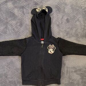 Disney Black Hoodie with Minnie Mouse Patch
